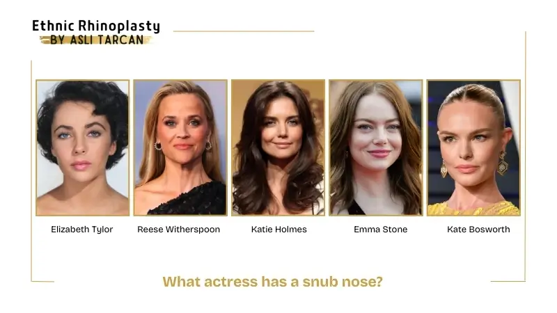 What actress has a snub nose What actress has a snub nose