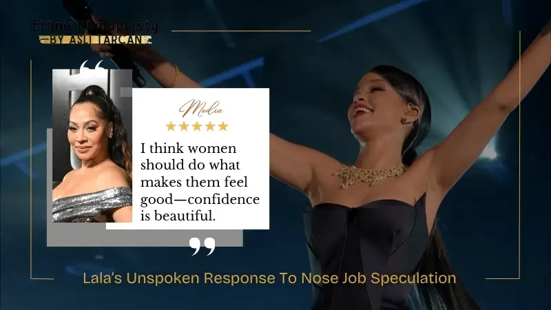 Lala’s Unspoken Response To Nose Job Speculation